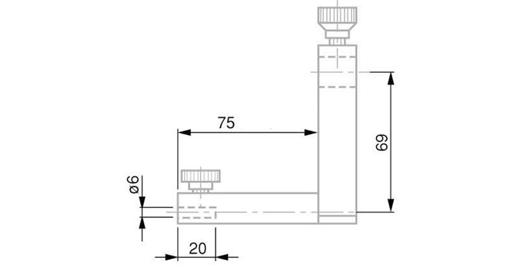 TESA Messeinsatzträger für Messtiefen bis 110 mm