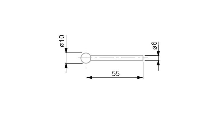 TESA Messeinsatz mit Hartmetall-Kugel 10 mm