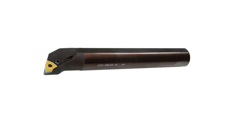 Boring bar w. cool. ch. left neg. 0° t.a. 80° s.a. 95° A25S-PWLNL-08 for hex II
