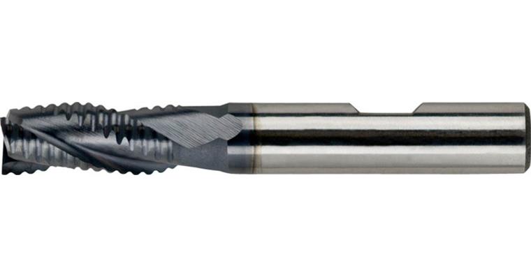 Schaft-Schruppfräser zyl. DIN 844 B Typ NR kurz 3 Schn. Z-Sch HSS-E/TiAlN 25 mm