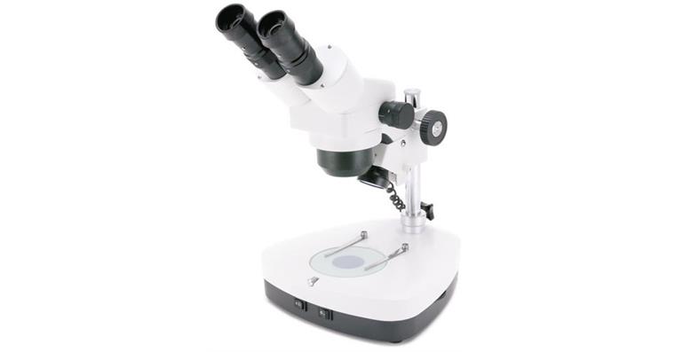 Stereo zoom microscope LAB2 magn. 10-40x, field of view 20-5mm, prism head 45°