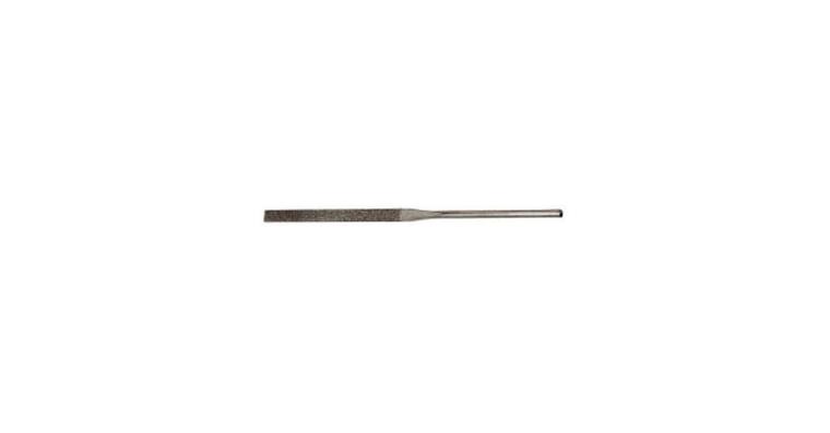 Diamond needle file, flat, D126 medium, length 140 mm, shank dia. 3 mm
