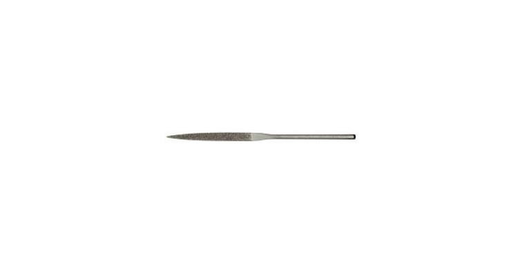 Diamond needle file, triangular, D126 medium, length 140 mm, shank dia. 3 mm
