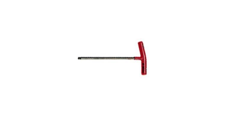 Hexagon ball head pin wrench with T-handle AF 4 mm