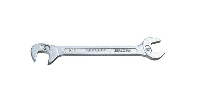 Small double open-end wrench V34CrMo4 steel size 5x5 mm
