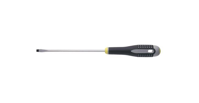 Workshop slotted screwdriver 3-component handle impact-resistant, 1.0x5.5x150 mm