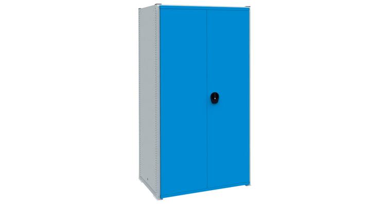 Modul 3 Fachbodenregal RAL7035/5010 1049x733x2030 mm