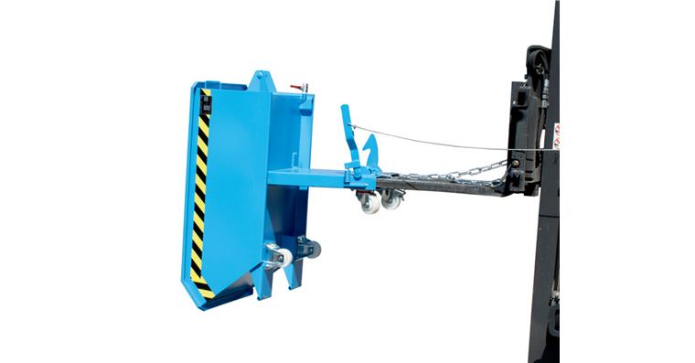 Spänebehälter 0,27 m³ LxBxH 1385x780x450 mm RAL 5012 Tragfähigkeit 1000 kg