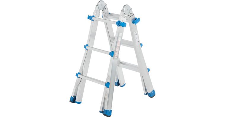 ATORN aluminium telescopic ladder 4x6 with wire bow joint