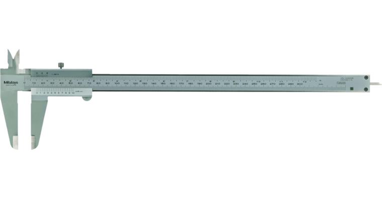 1031014203 Messschieber 300mm/inch, Feststellschraube, flach