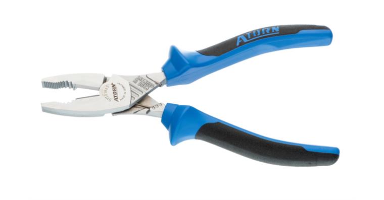 ATORN heavy-duty combination pliers 180 mm, 2C handles