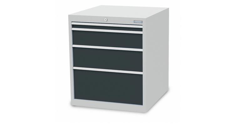 1099521142 Schubladenschrank B705xT736xH819mm 4 Schubladen RAL 7016