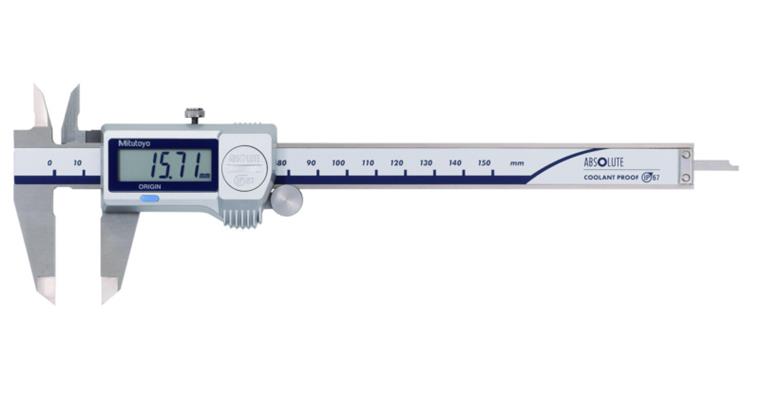 Digital ABS callipers CoolantProof 0-150 mm with carbide surfaces 