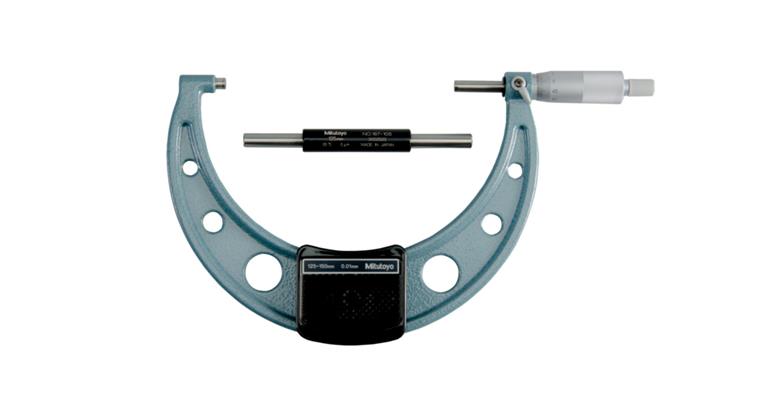 1001350783 Micrometer lightweight design measuring range 125-150 mm reading 0.01 mm