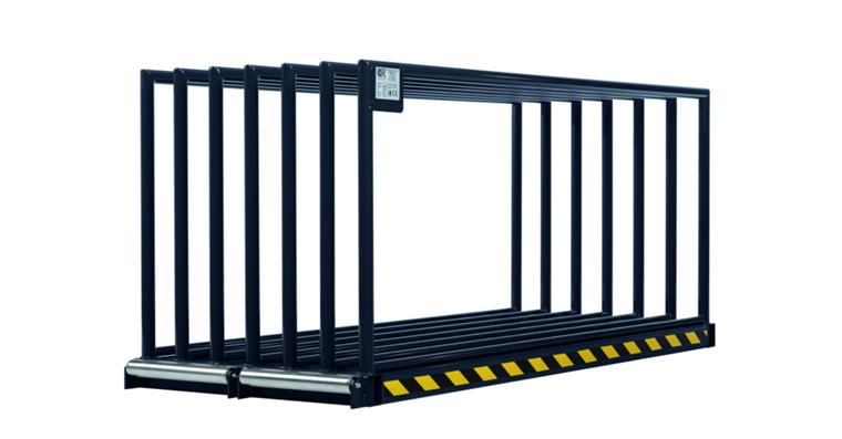 Vertical rack W 1,000 x D 2,565 x H 1,100 mm 6 compartments