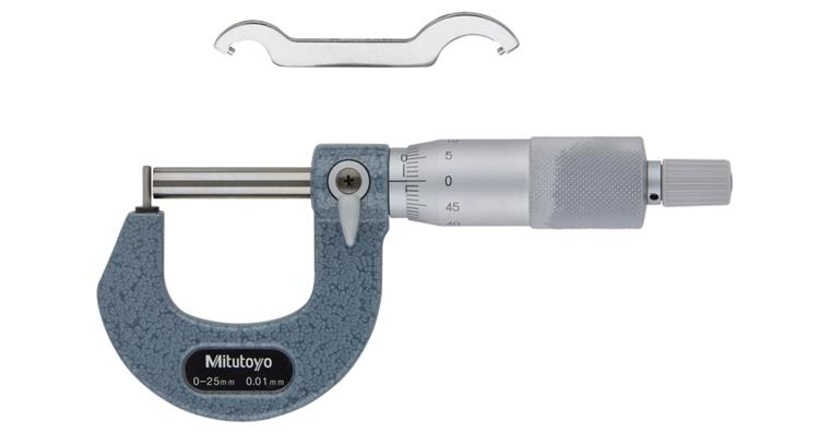 Micrometer with curved measuring surfaces 25-50 mm type B