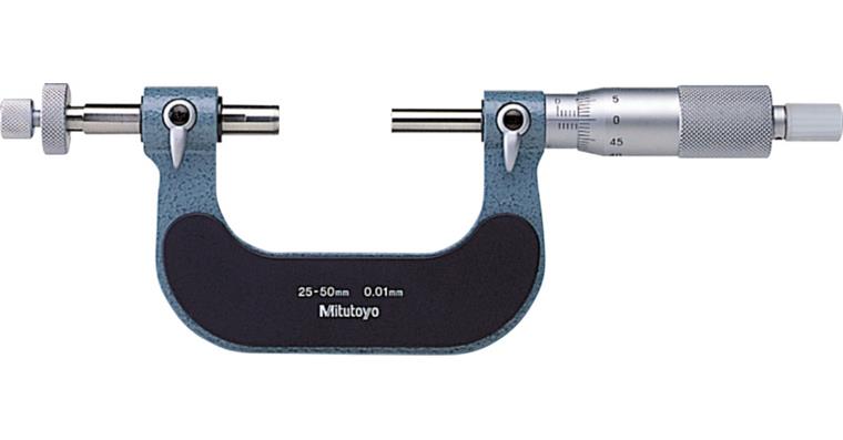 Micrometer with interchangeable ball attachment 75-100 mm