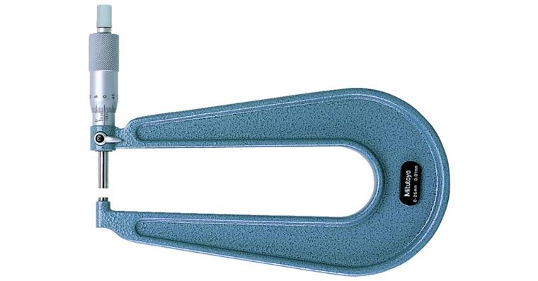 Micrometer with deep U-frame 0-25 mm