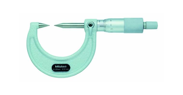 Micrometer with measuring tips 15° 0-25 mm 
