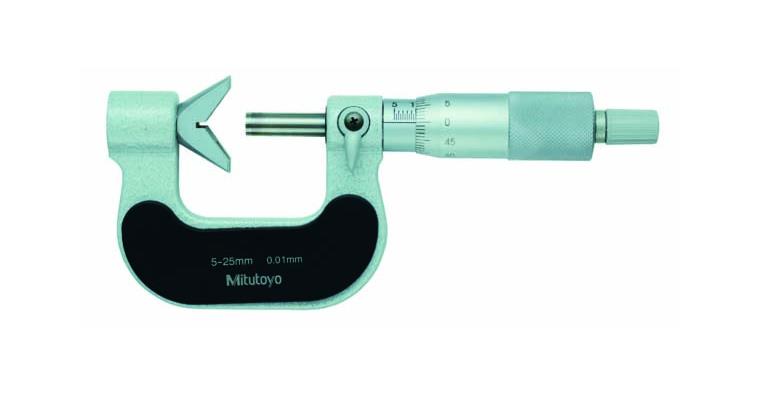 Micrometer for 5-piece test objects 25-40 mm