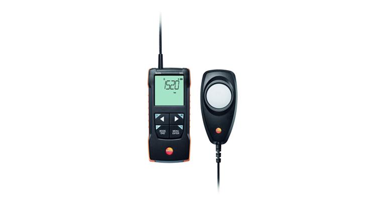 testo 545 digital illuminance measuring instrument with app connection