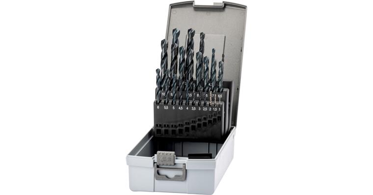 ATORN Spiralbohrer-Satz N HSS DIN 338 Durchmesser 2,0-10,0 mm 0,1 in Kassette