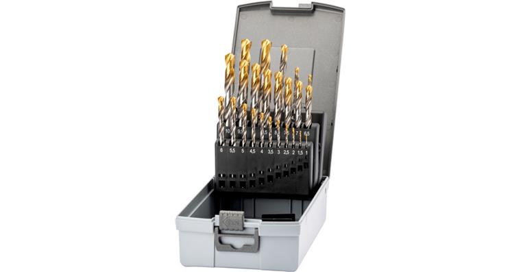 ATORN twist drill bit set N HSS TiN head DIN 338 1.0-10.5 mm 0.5 with CHD in box