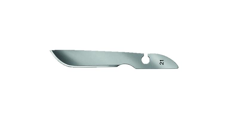 Scalpel blade no. 21 pack=12 pcs