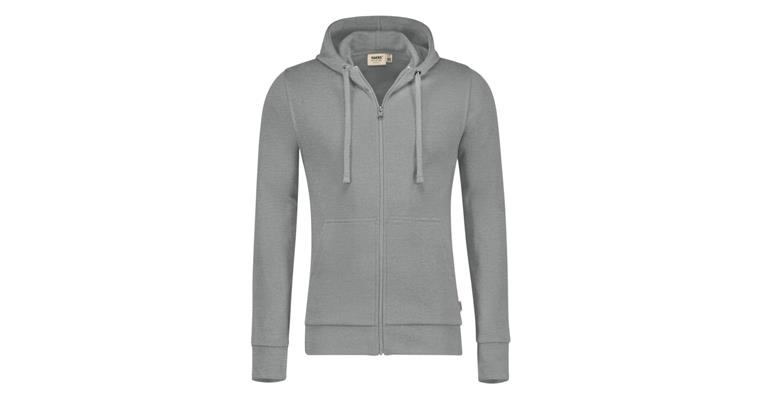 1005965614 Kapuzen-Sweatjacke Premium grau meliert Gr. XL