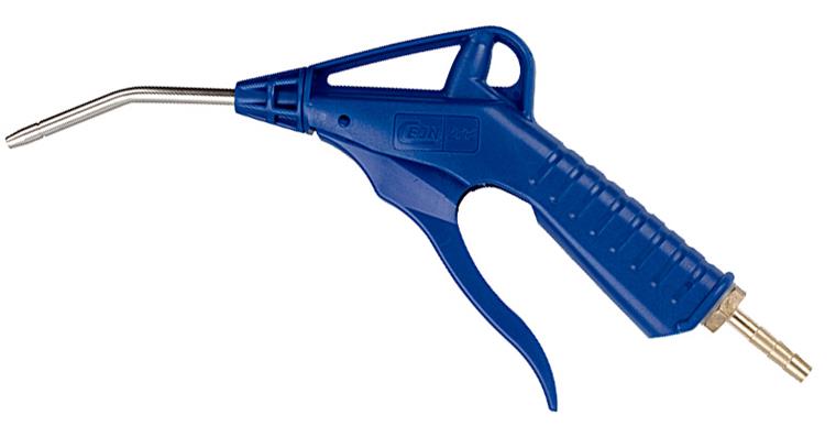 Pneumatic metered blow gun 37 A 90 mm pipe POM Rc 1/4 grommet LW 6