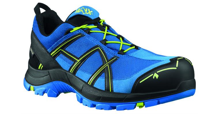Low-cut safety shoe Black Eagle® 40.1 blue-citrus Low S3 ESD sz.41 (UK 7.5)
