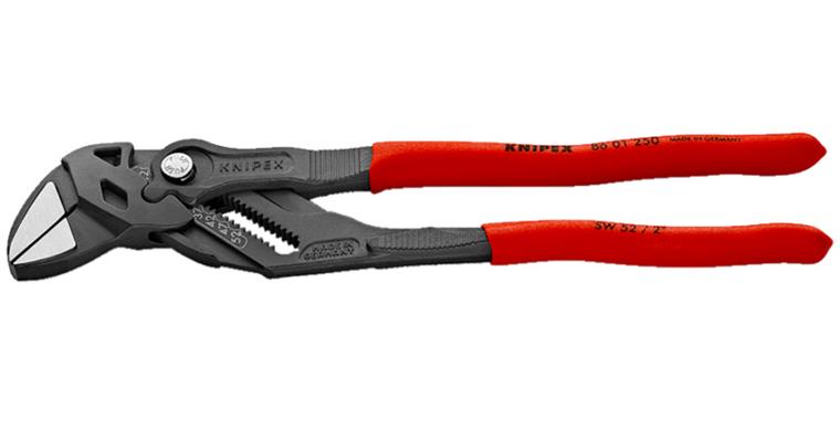 Pliers wrench 250 mm polished black AF 52 mm 19x position box joint