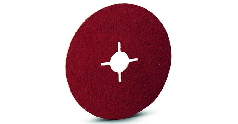 Fibre disc synthetic corundum grain 120 dia. 115 mm cross hole 22 mm