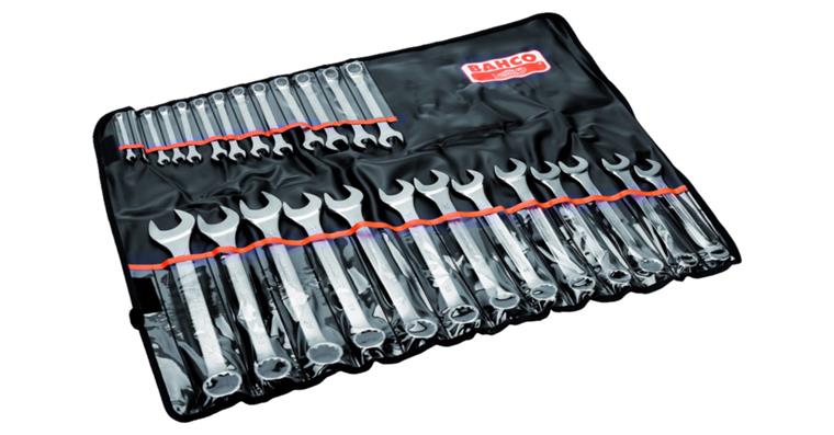 Combination wrench set 15° DIN 3113 12 pieces AF 6-32 mm