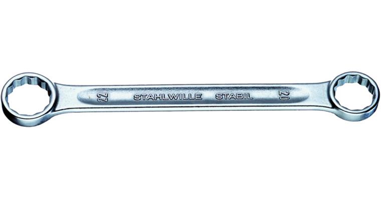 Gerader Ringschlüssel DIN 837, ISO 10103 Chrome-Alloy-Steel SW 30x32 mm