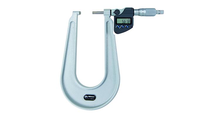 Mitutoyo micrometer with deep frame 0-25 mm type A