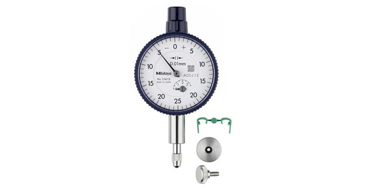 Messuhr metrisch 3,5 mm, 0,01mm, mit flacher Rückwand 1041AB