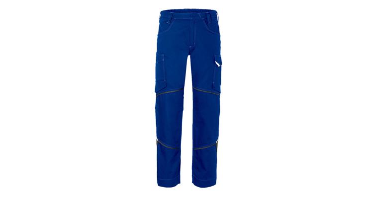 Trousers IconiQ cotton cornflower blue/black sz. 62