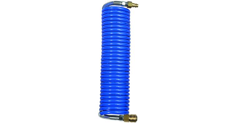 Spiral hose set PA with standard coupling NW 7.2 dia. 8x6, length 7.5 m
