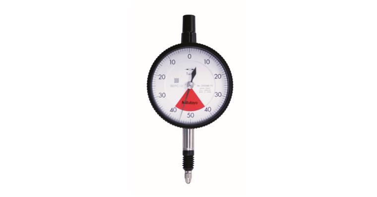 Dial gauge metric 0.08 mm, 0.001 mm, with flat end cover, IP64