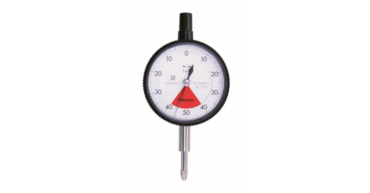 Dial gauge metric 0.08 mm, 0.001 mm, with flat end cover, IP52