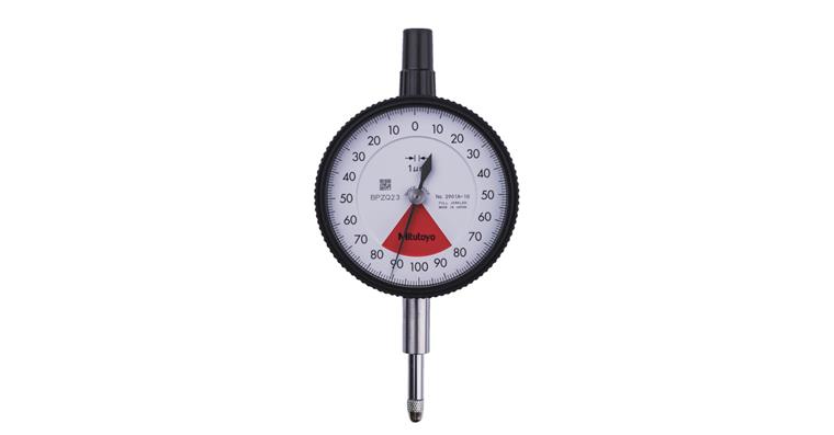 Dial gauge metric 0.16 mm, 0.001 mm, with flat end cover