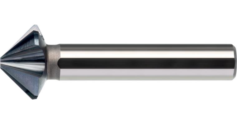 ATORN countersink 4S 90° HSSE TiAlN, extreme unequal pitch dia. 40.0 mm