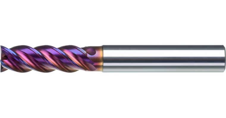 ATORN RockTec PRO HPC end mill, long, KR 4x16x21x62 mm T=4 HA r=0.1