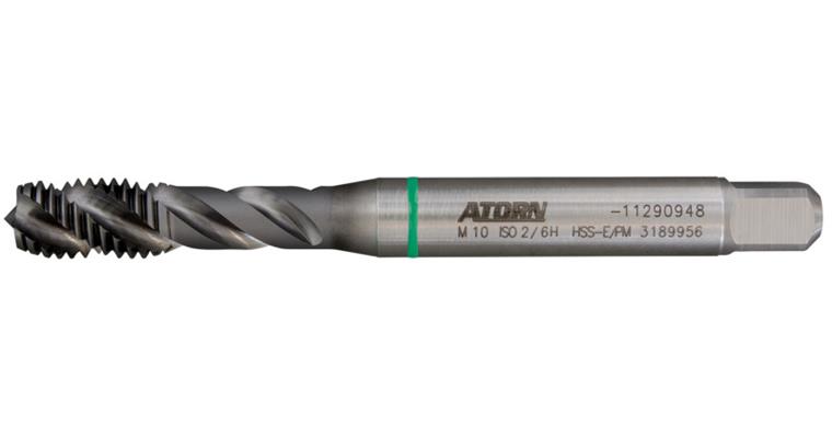 Gewindebohrer 45 Grad für Alu-Bearbeitung 2,5xD HSS-E/PM-CrN DIN 371 M 8