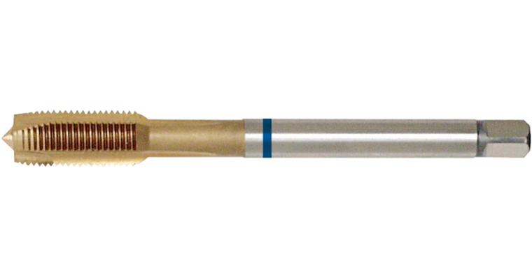Durchgangs-Gewindebohrer MF DIN 374 Form B 3xD HSS-E-TiN MF4x0,50