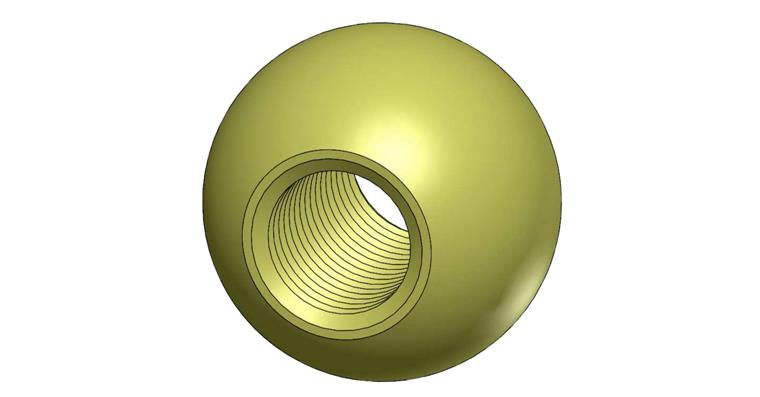 BALL NOZZLE D=12 MM A=10 MM INNER-M06