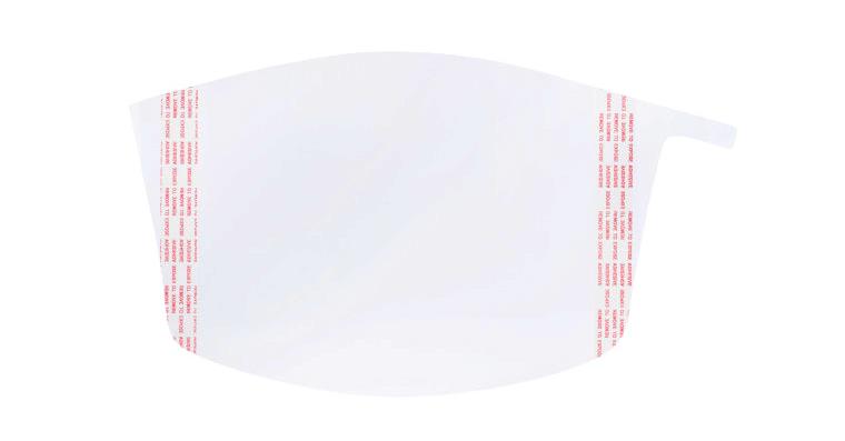 Visor protection film for Versaflo™ ventilation system pack=40 pieces