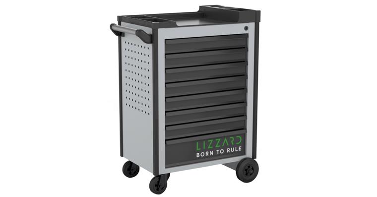 LIZZARD Werkzeugwagen 8 Schubladen RAL 7035/7016