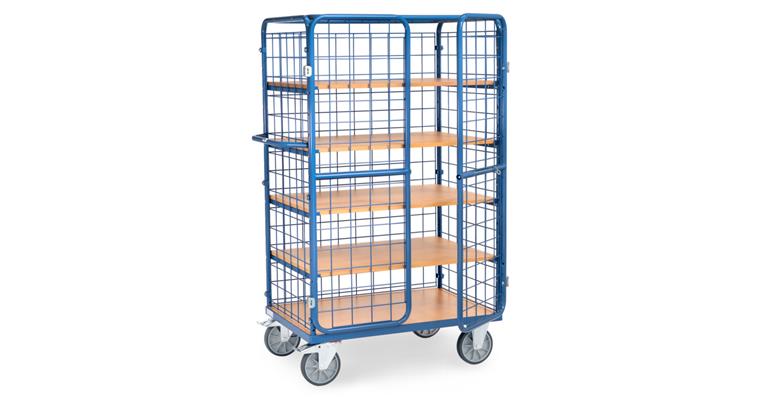 Etagenwagen mit Flügeltüren 5 Etagen 1800 mm hoch Ladefläche 1000 x 700 mm